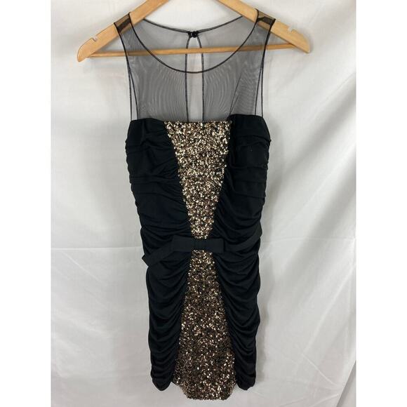 Jessica McClintock Dresses & Skirts - Jessica McClintock Sequin front ruched cocktail dress size 10